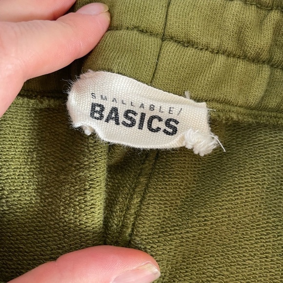 Smallable basics men’s organic cotton joggers in olive green size small. - Picture 7 of 9